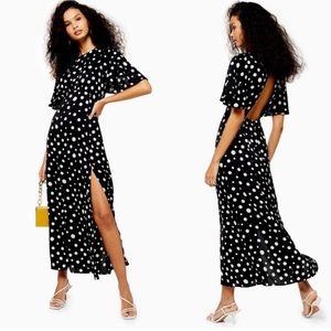TOPSHOP Polka Dot Dress, US 4